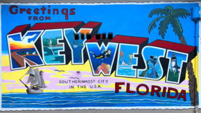 USA Florida Key West Mural Greetings Foto Rob O'Neal